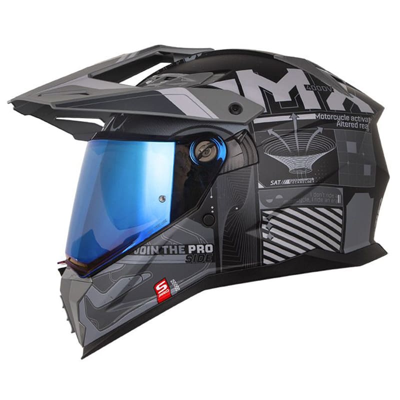 Casco moto shaft pro mx400dv cryptone n.m az multiproposito