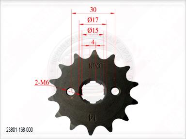 PINON 14T HONDA CG100 / HONDA