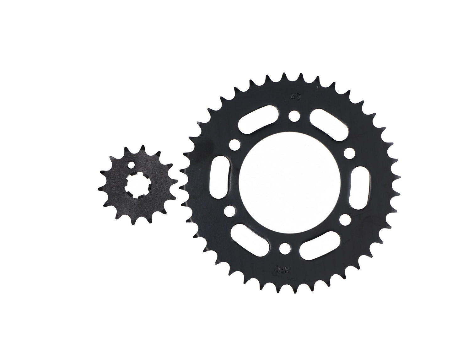 KIT TRANSMISION SUZUKI GN 125 (14/43) (428H-120) CENTRO CATALINA 58MM/PERNO CATALINA 8.5MM/CANTIDAD PERNOS CATALINA 4/DISTANCIA PERNO-PERNO CATALINA 55MM/ESTRIA INTERNA 18MM/ESTR / SUZUKI