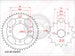 KIT TRANSMISION HONDA CG 125(16/38) (428H-120) / MOTO CHINA
