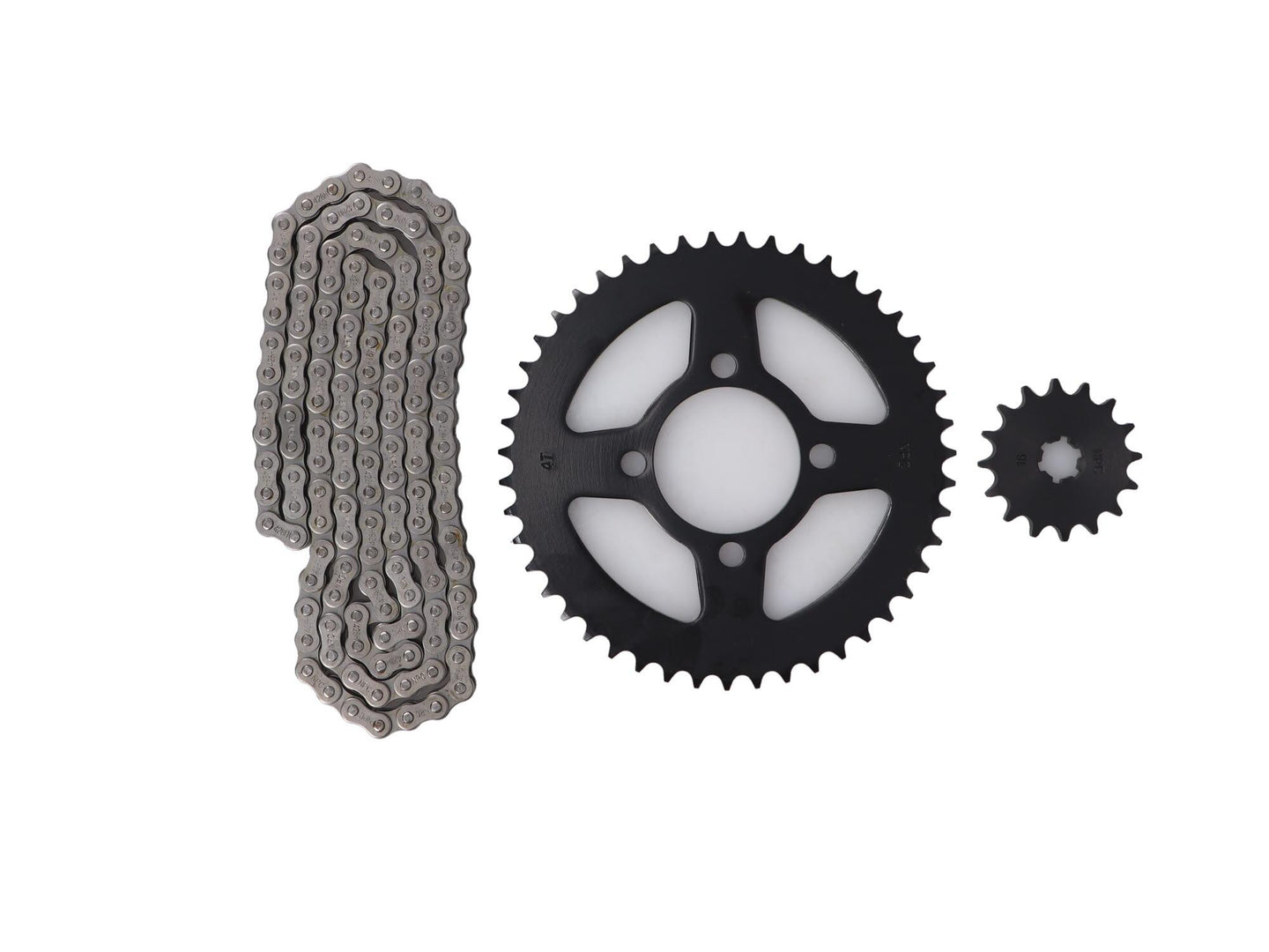KIT TRANSMISION YAMAHA XTZ 125 4 HUECOS (16T+47T) (428HX132) / UNIVERSAL