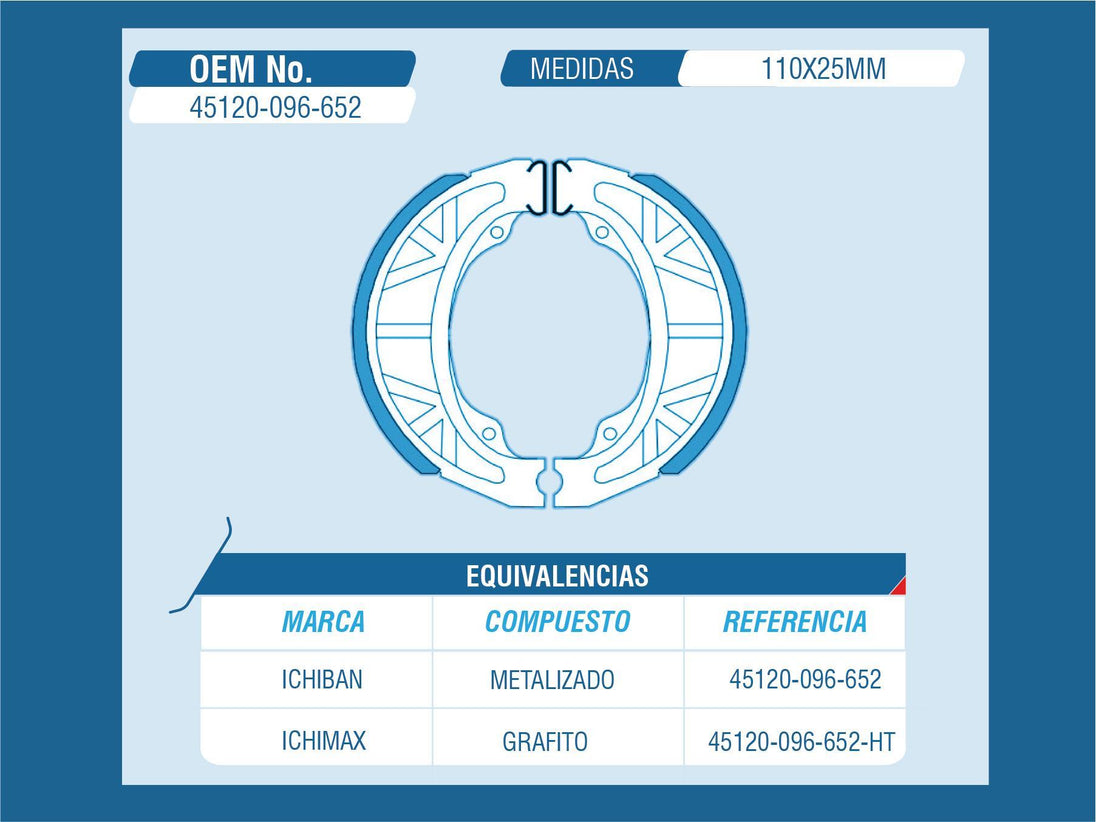 BALATA FRENO LIFAN LF125-5/EXPRESS 100 MOTORRAD/LF150-5/TK150-5 / HONDA