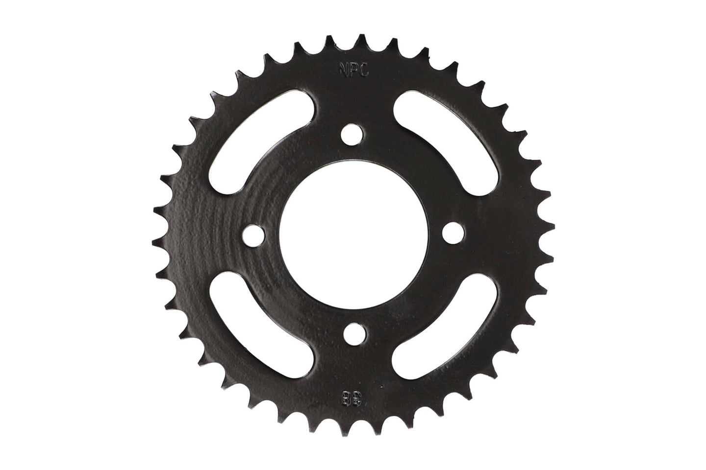 KIT TRANSMISION KINLON JL-125-7 // EUROMOT HJ125-7 (15/38) (428H-120) CENTRO CATALINA 58MM/PERNOS CATALINA 8.5MM/ CANTIDAD PERNOS CATALINA 4/DISTANCIA PERNO-PERNO CATALINA 55MM / UNIVERSAL