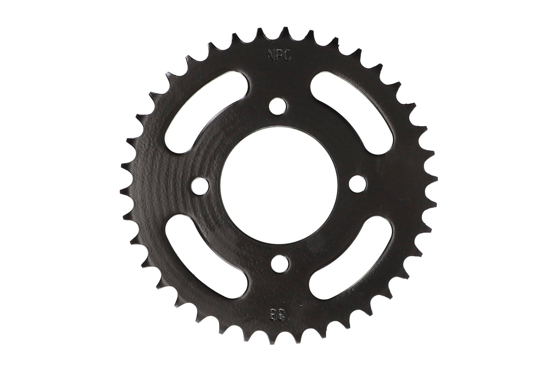 KIT TRANSMISION KINLON JL 125-7 // EUROMOT HJ125-7 (15/38) (428H-120) CENTRO CATALINA 58MM/PERNOS CATALINA 8.5MM/ CANTIDAD PERNOS CATALINA 4/DISTANCIA PERNO-PERNO CATALINA 55MM / UNIVERSAL