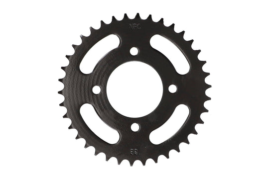 KIT TRANSMISION KINLON JL-125-7 // EUROMOT HJ125-7 (15/38) (428H-120) CENTRO CATALINA 58MM/PERNOS CATALINA 8.5MM/ CANTIDAD PERNOS CATALINA 4/DISTANCIA PERNO-PERNO CATALINA 55MM / UNIVERSAL