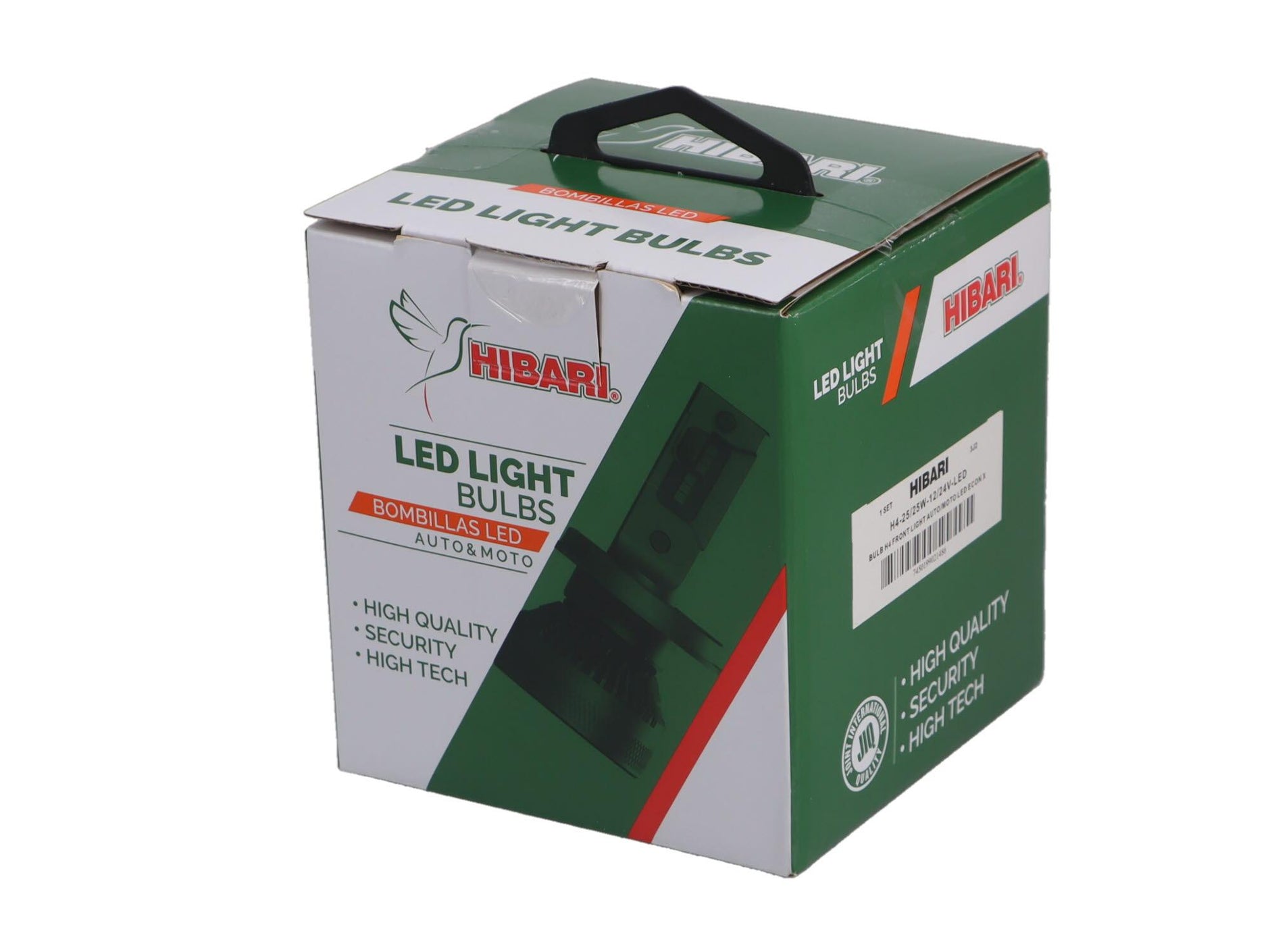 AMPOLLETA H4 FARO DELANTERO AUTO/MOTO LED ECONOMICO X2 / UNIVERSAL