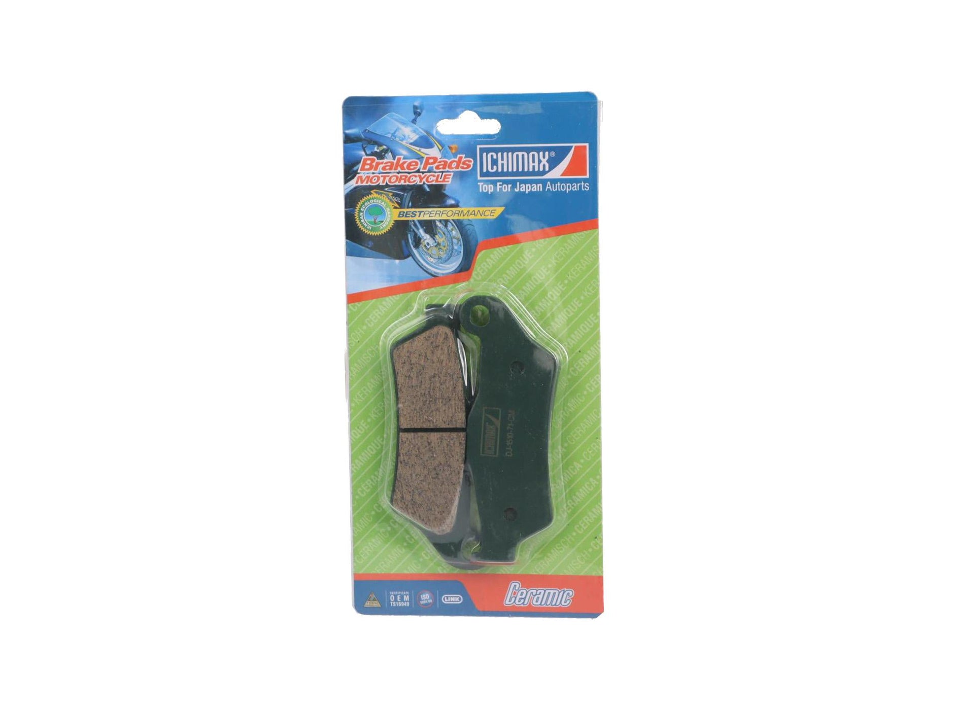 PASTILLA CERAMICA DEL YAMAHA FZ SZ 16 R/FZ 2.0/FZN 150D/FZN 250/FZ25 BAJAJ PULSAR 150 NS/160 NS FI / DEL-TRAS HARLEY DAVIDSON STREET 500-750 / TRAS STREET DARK CUSTOM 750 // BAJAJ PULSAR 180-200 / R15 V3 / MT 15 / AUTECO MOTOS