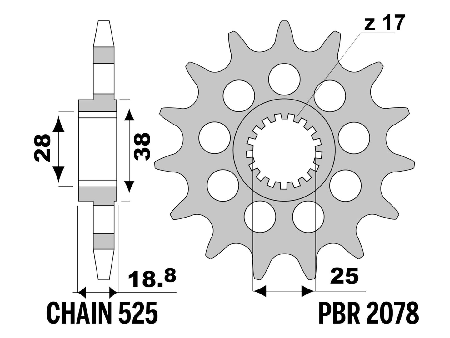 PINON 16T BMW F 800GS (10-18) / BMW