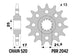 PINON 17T HONDA X-ADV/NC 750X/S/X (DCT) (14-24) / HONDA