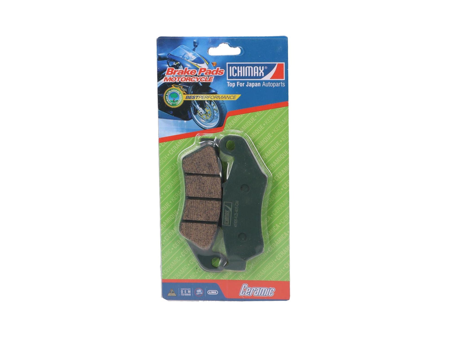 PASTILLA CERAMICA DEL HONDA TORNADO XR250-150-125 / CRF230F /CR 250 / FALCON NX4 / XR 190L-150L-125L  // ZONGSHENG RX3 // / HONDA