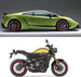 Set de adhesivos para llanta moto y auto aro 16 a 19 reflectante colores