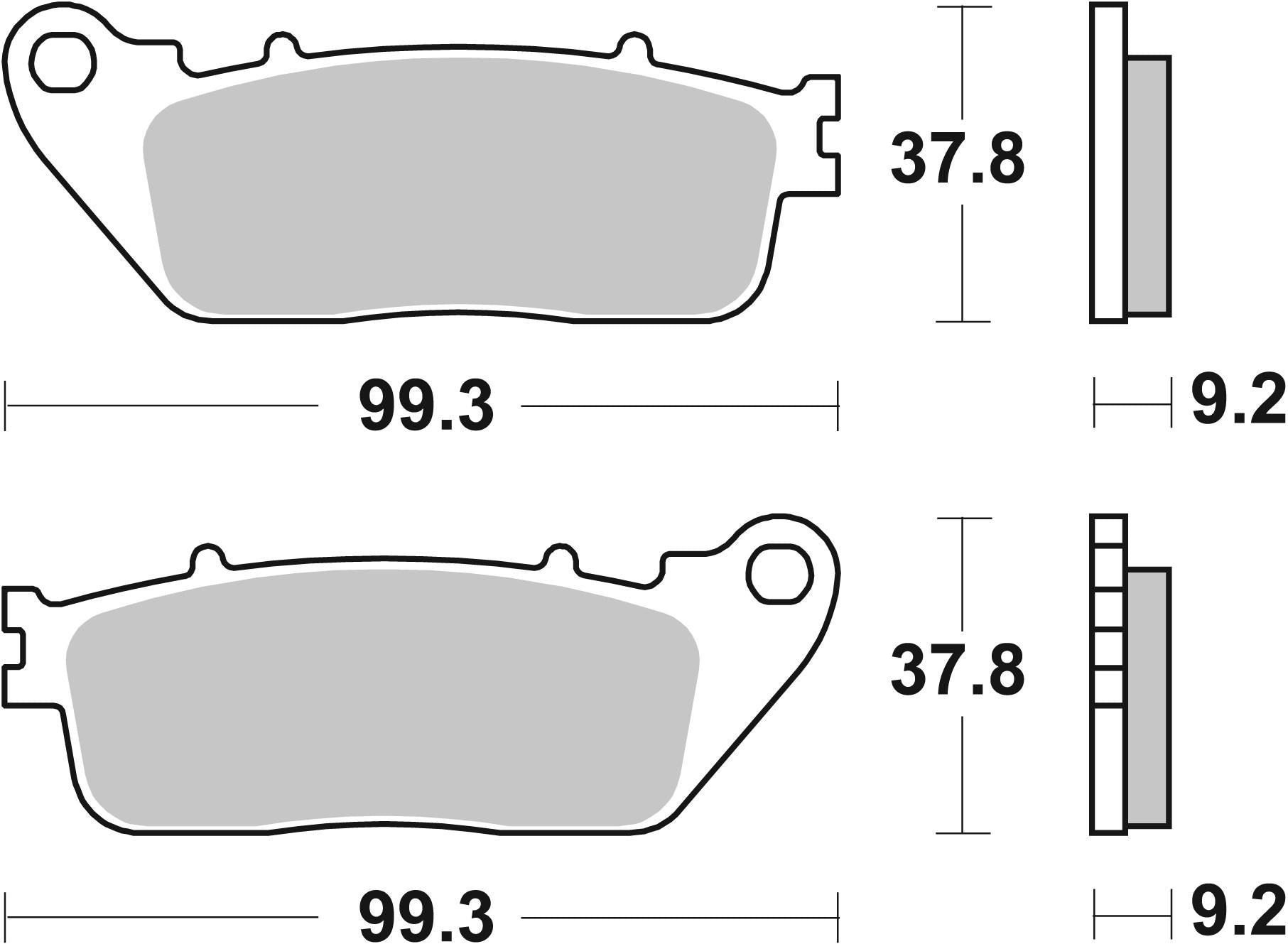 PASTILLA TRAS HONDA CB 1000R (18-19) / HONDA