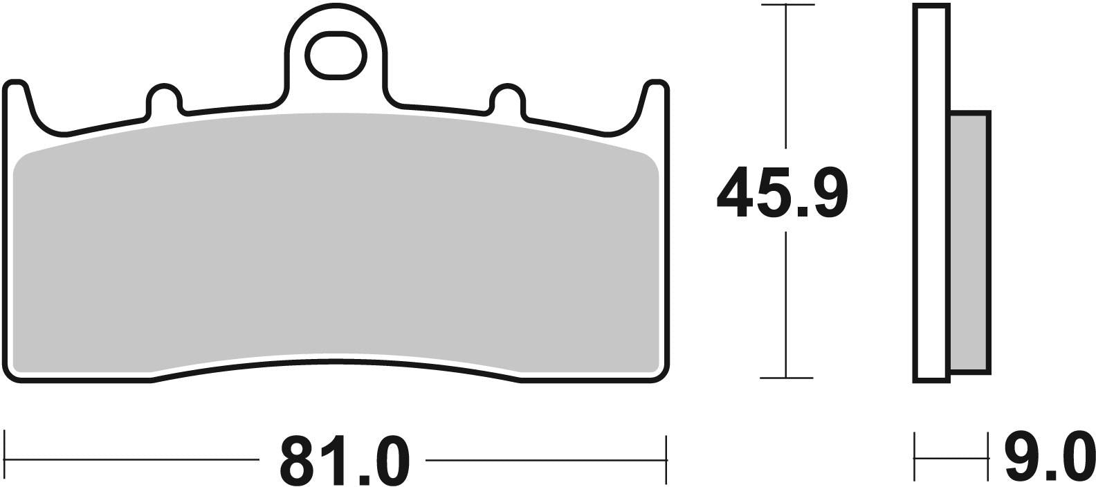 PASTILLA DEL BMW K 1200R(00-14)/K 1300R(09-15)/R 1150/R 1200 / HONDA