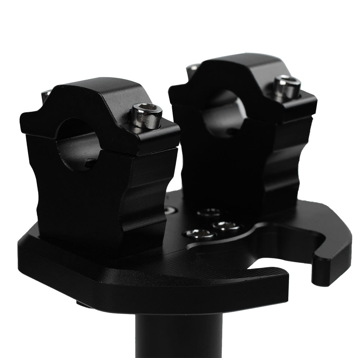 Soporte para volante con torres de 22mm para motos con semi manillar