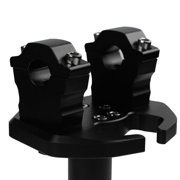 Soporte para volante con torres de 22mm para motos con semi manillar