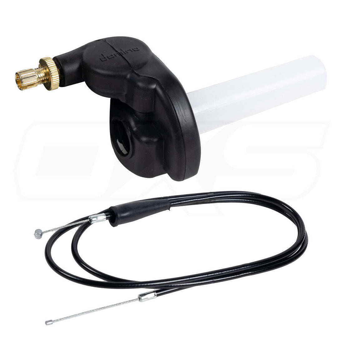 Set de puños para moto con carro de acelerador y piola dom