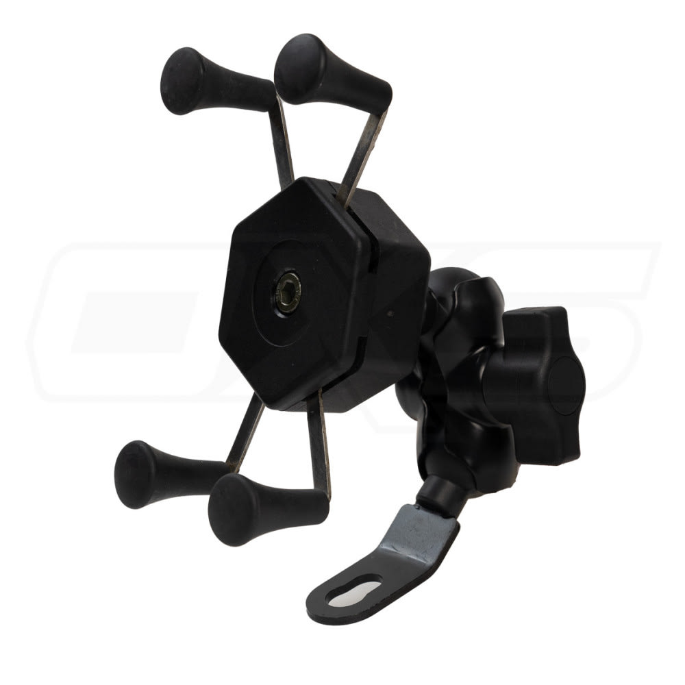Soporte celular tipo araña para espejo moto