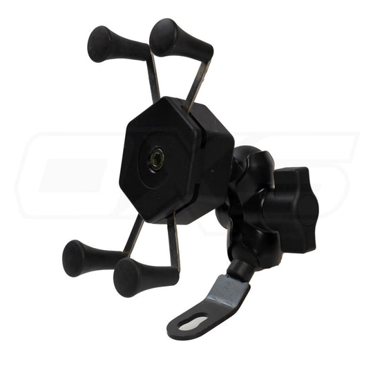 Soporte celular tipo araña para espejo moto