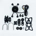 Soporte celular moxi con cargador usb para moto base espejo y volante