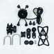Soporte celular moxi con cargador usb para moto base espejo y volante