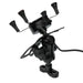Soporte celular moxi con cargador usb para moto base espejo y volante