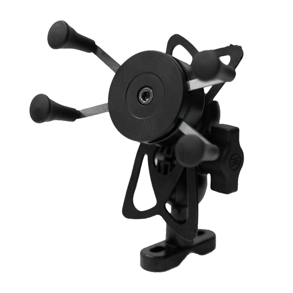 Soporte para celular moto moxi con base para espejo o volante tipo x