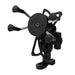 Soporte para celular moto moxi con base para espejo o volante tipo x