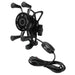 Soporte para celular moto moxi con carga inalambrica y usb base para espejos o tornillos