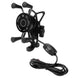 Soporte para celular moto moxi con carga inalambrica y usb base para espejos o tornillos