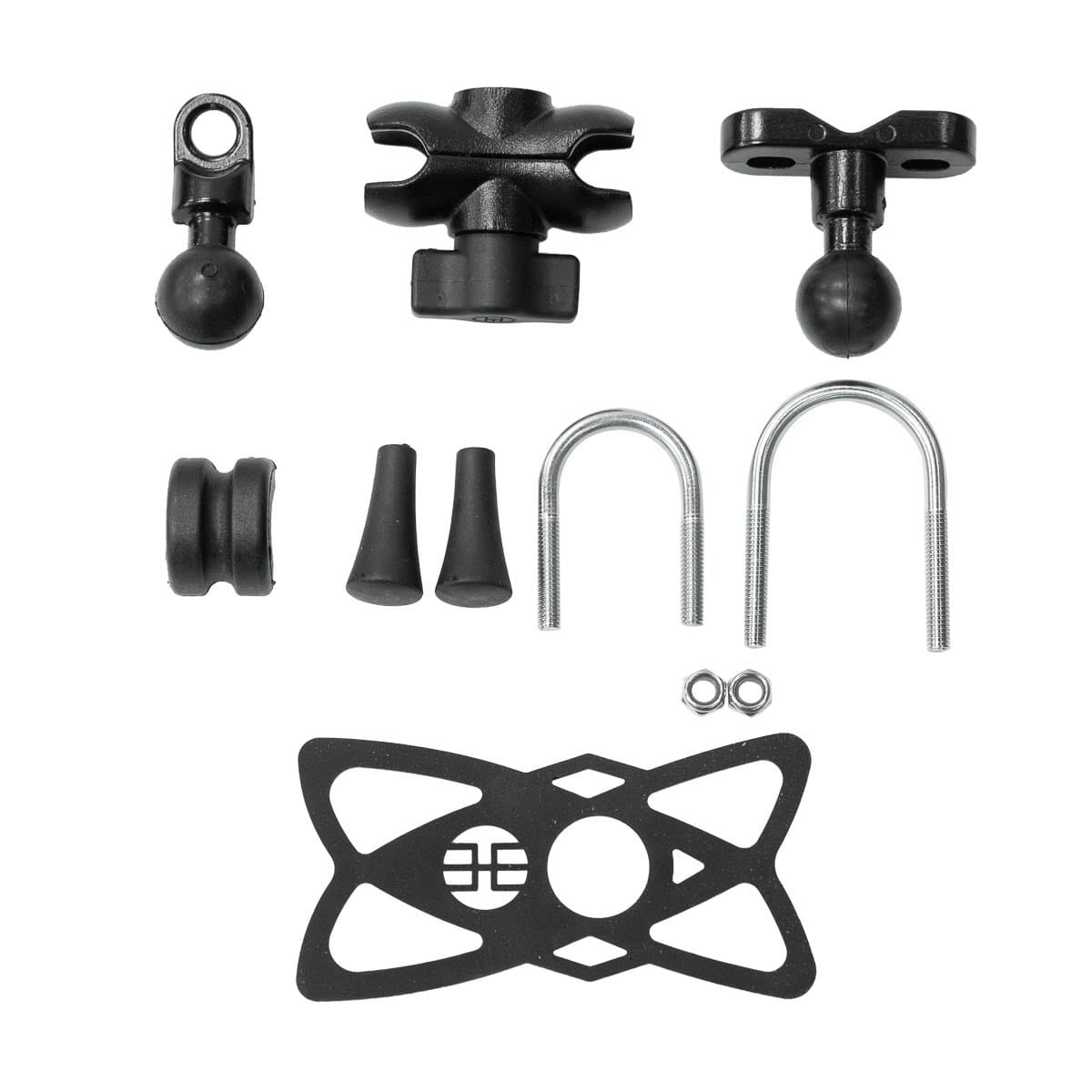 Soporte para celular moto moxi con carga inalambrica y usb base para espejos o tornillos