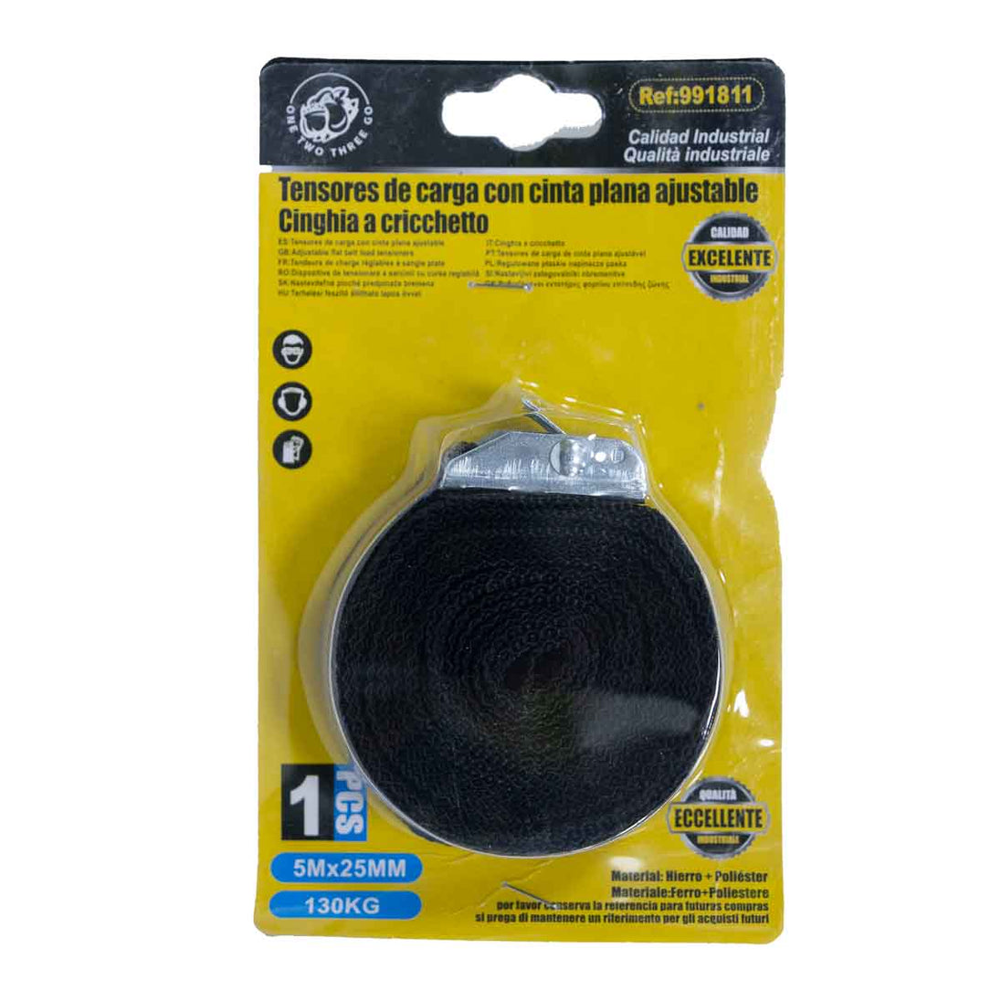 Tie down para carga auto moto 5mX2.5cm 100Kg