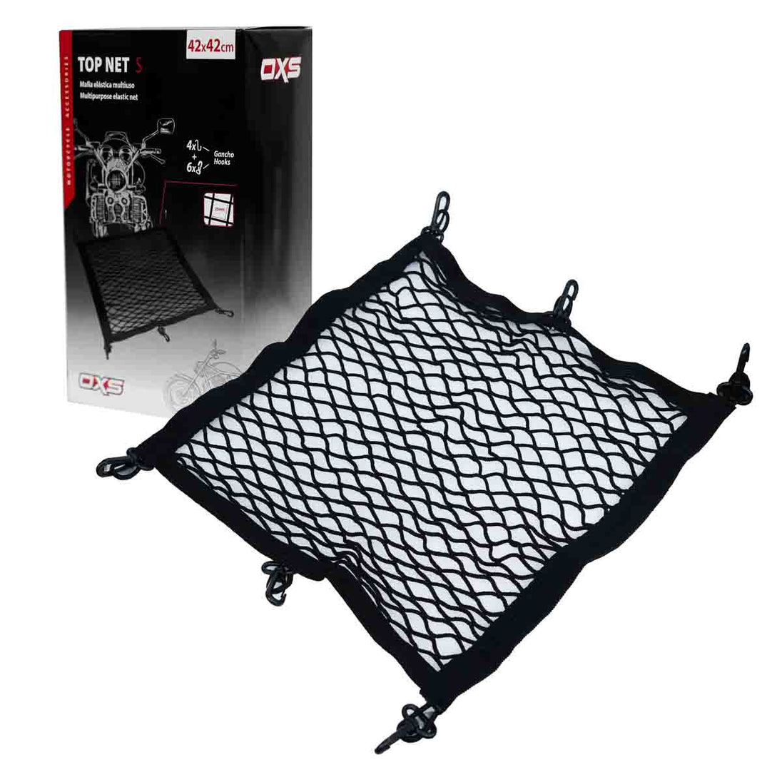 Malla elastica para carga moto 42x42cm
