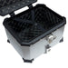 Maleta moto top case 4rs e702 45 litros aluminio silver desmontable