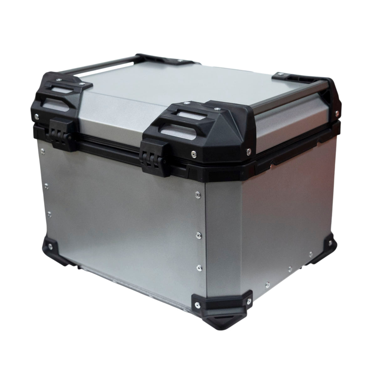 Maleta moto top case 4rs e702 45 litros aluminio silver desmontable