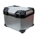 Maleta moto top case 4rs e702 45 litros aluminio silver desmontable