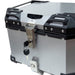 Maleta moto top case 4rs e702 45 litros aluminio silver desmontable
