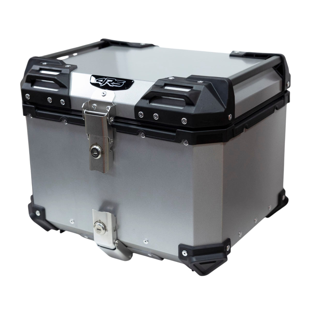 Maleta moto top case 4rs e702 45 litros aluminio silver desmontable