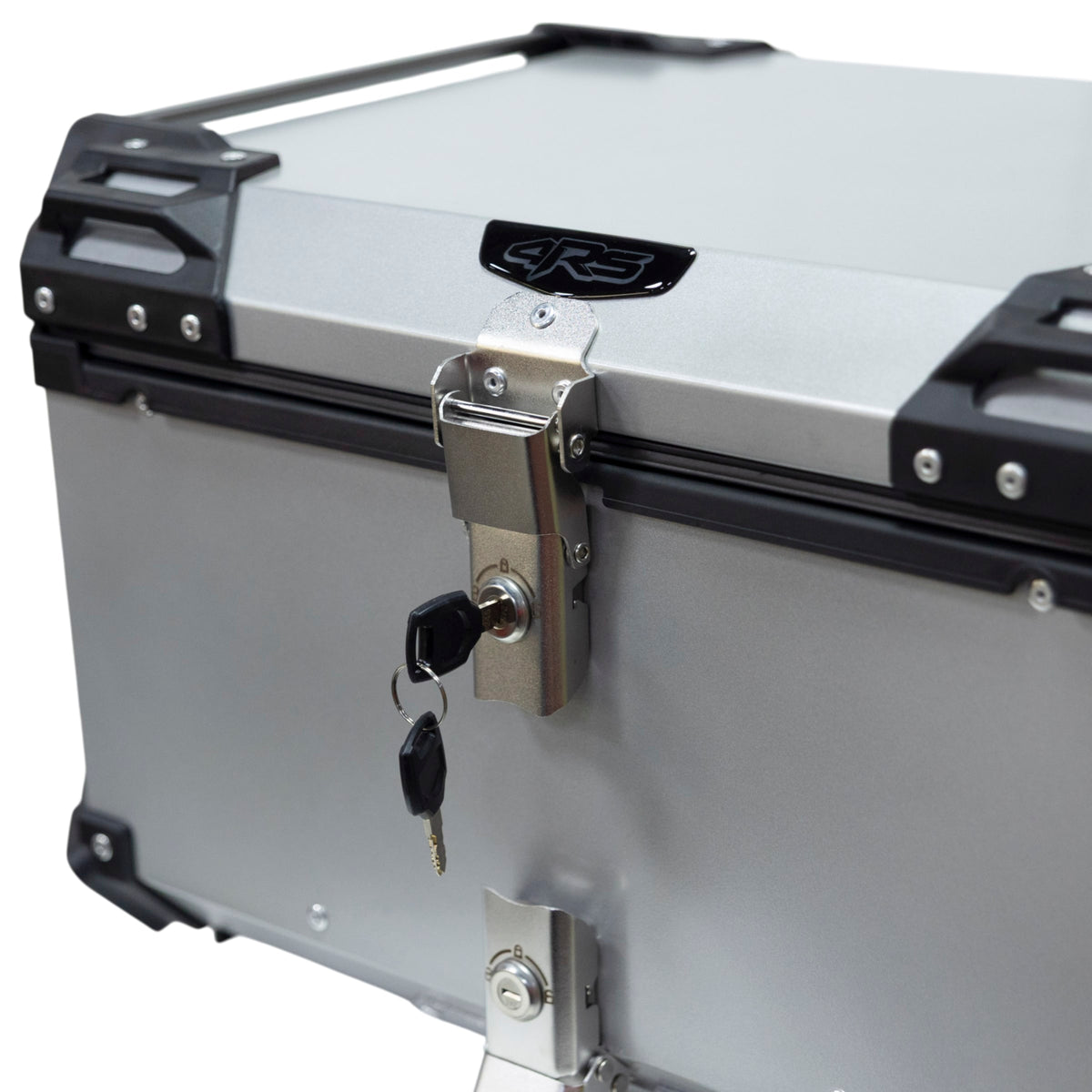Maleta moto top case 4rs e705 65 litros silver aluminio desmontable