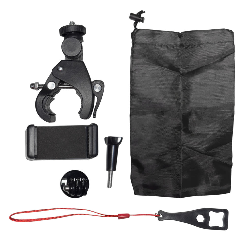 Set de accesorios camaras de accion para tubo moto bicicleta x-56b