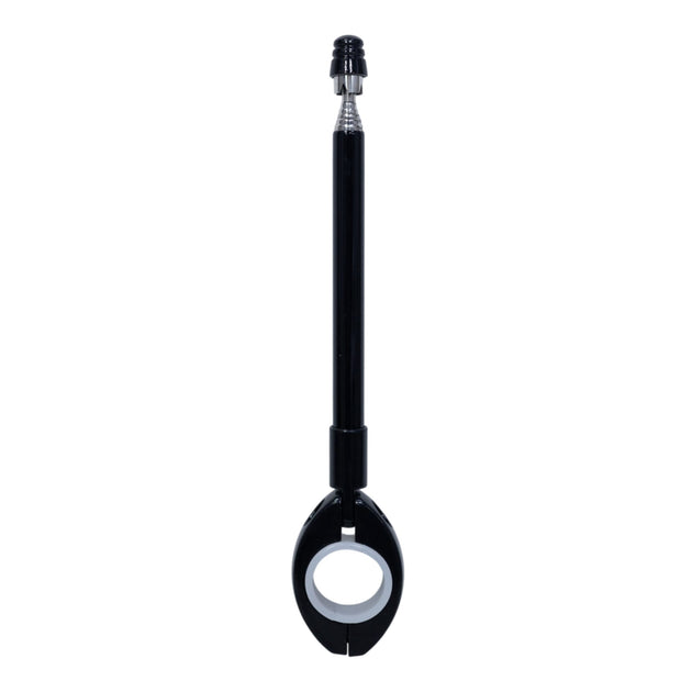 Antena corta hilo curado para moto retractil negra para manillar