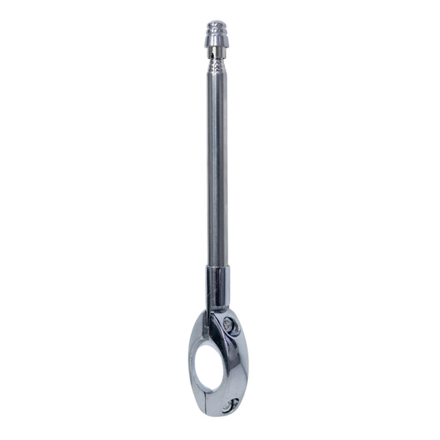 Antena corta hilo curado para moto retractil cromada para manillar