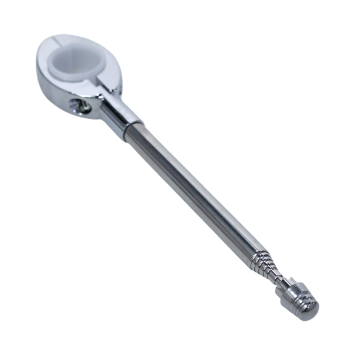 Antena corta hilo curado para moto retractil cromada para manillar
