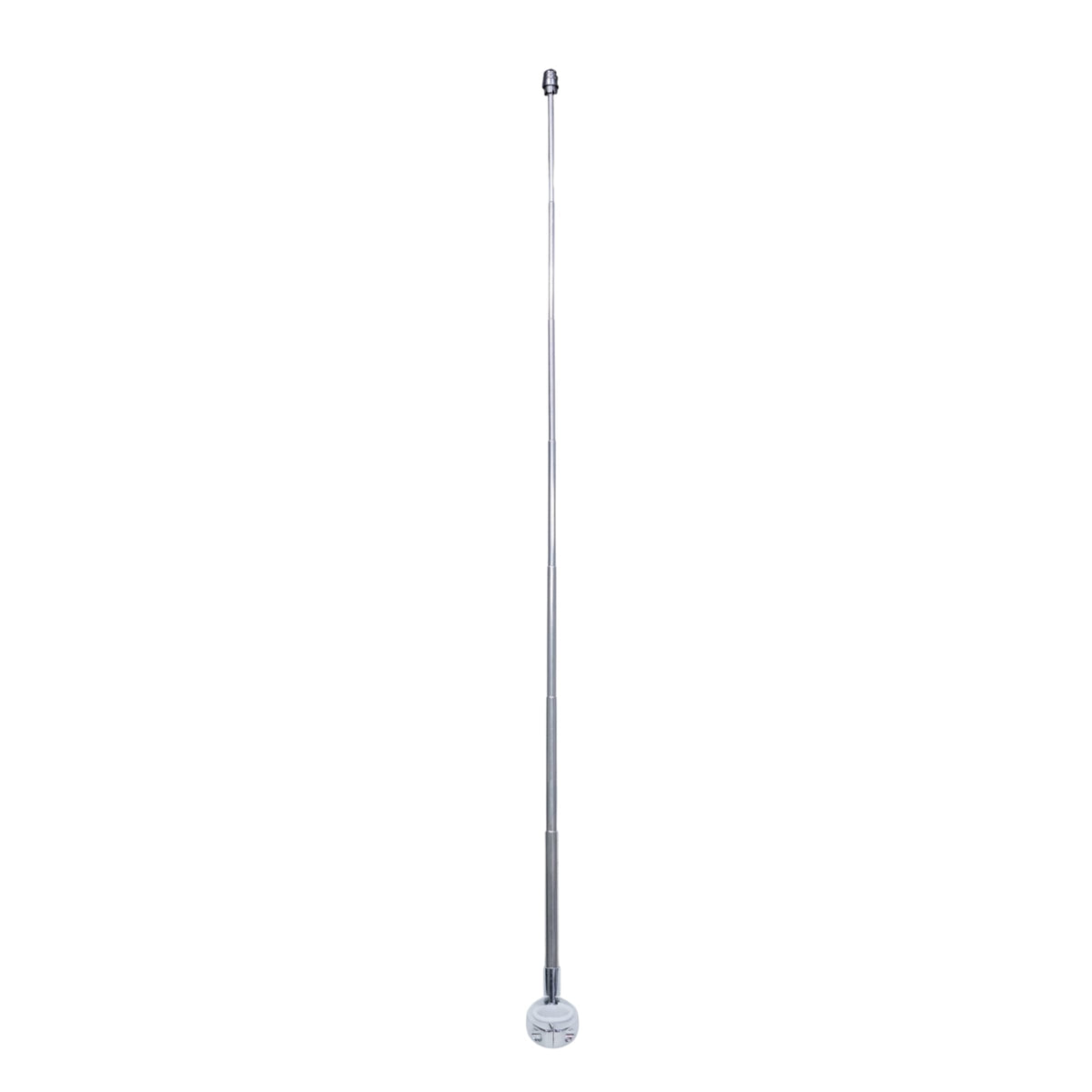 Antena corta hilo curado para moto retractil cromada para manillar