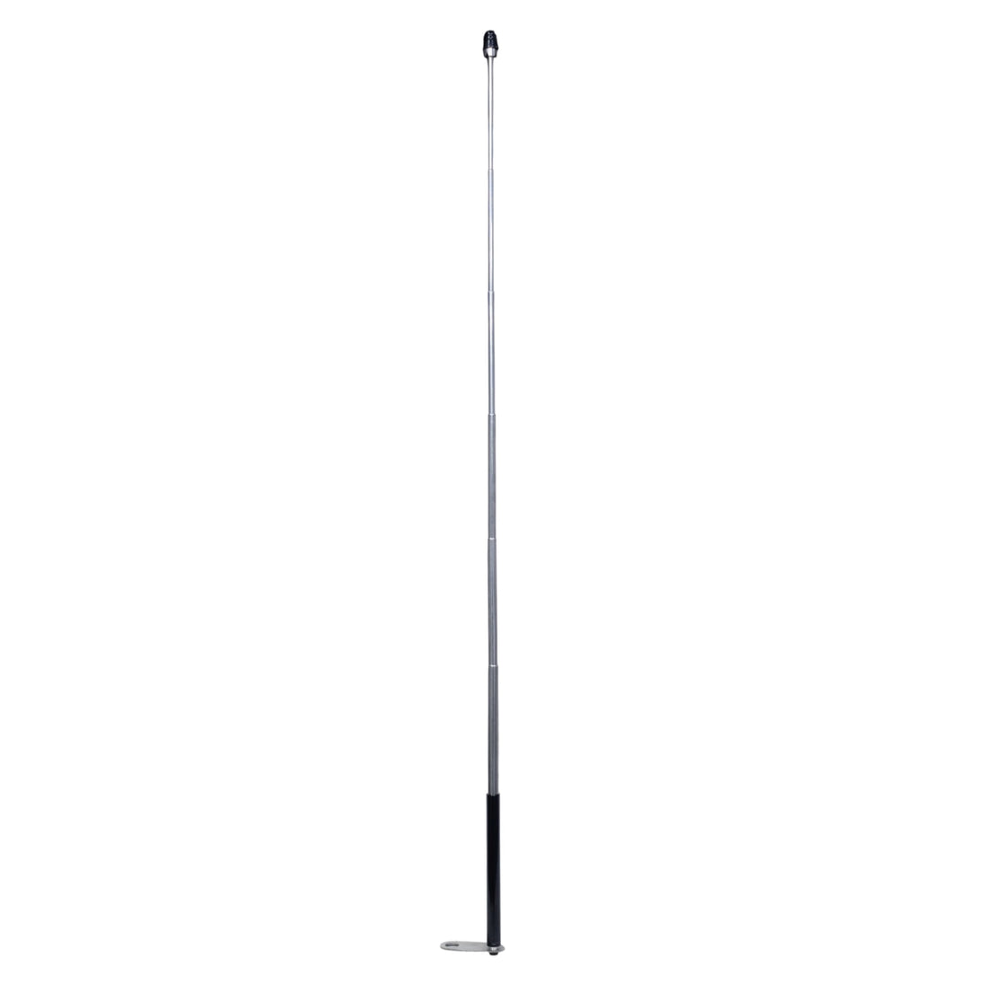 Antena corta hilo curado para moto retractil con base para espejos