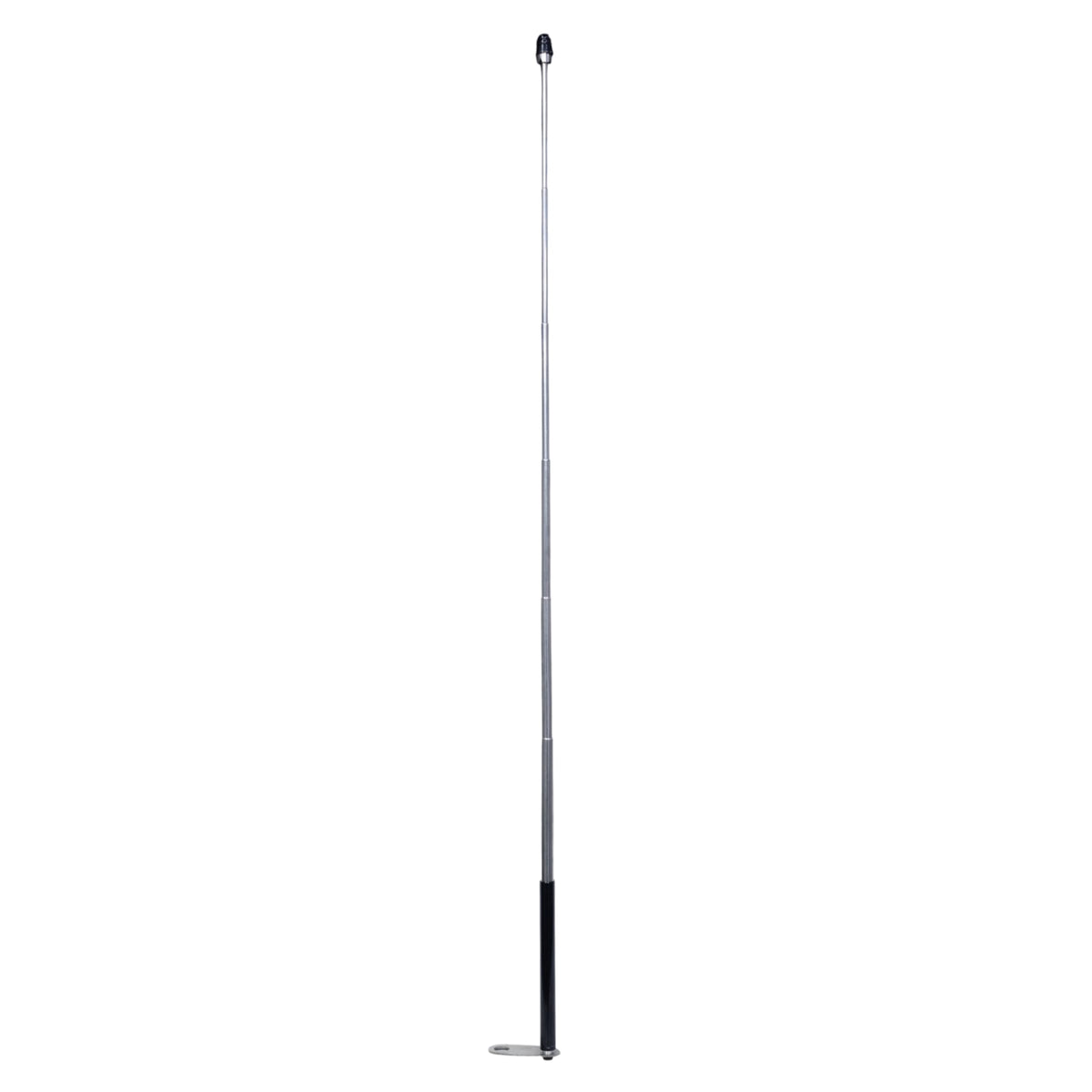 Antena corta hilo curado para moto retractil con base para espejos