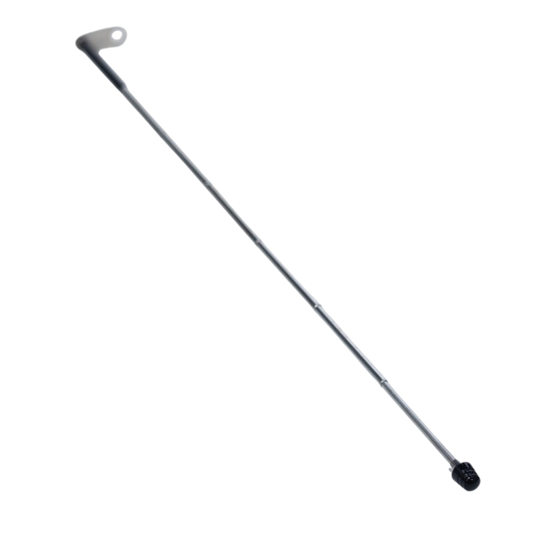Antena corta hilo curado para moto retractil con base para espejos