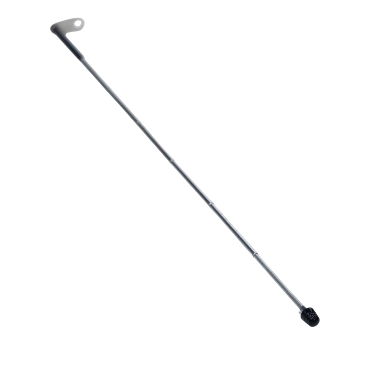 Antena corta hilo curado para moto retractil con base para espejos