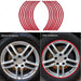 Set de adhesivos para llanta moto y auto aro 16 a 19 reflectante colores