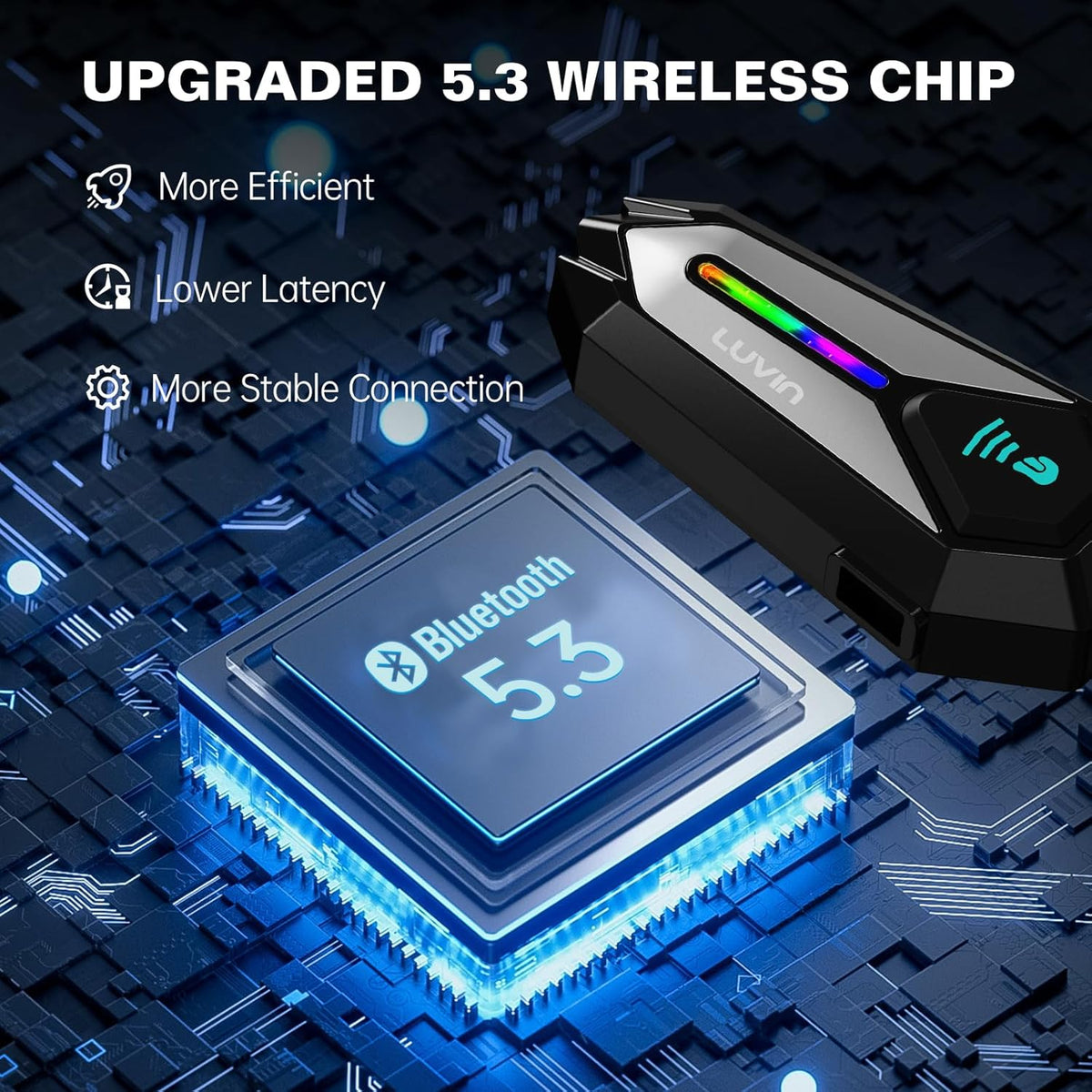 Manos libres para casco moto luvin galaxy8 intercomunicador