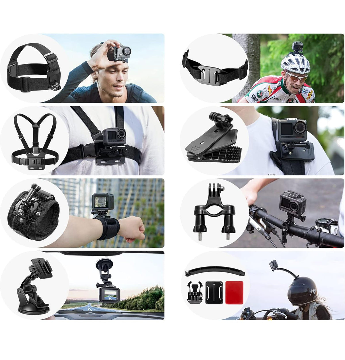 Kit accesorios para camaras de accion 59 en 1 k42